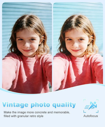 Digital Camera, 1080P FHD Vlogging Camera 50MP Compact Portable Photo Camera with 2.4" Screen, 16X Digital Zoom Mini Small Pocket Camera for Kids Students with 1 Battery, 16GB Card (Black)