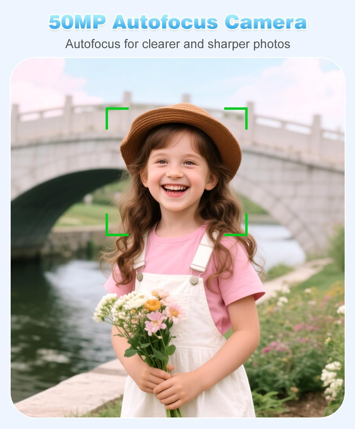 Digital Camera, 1080P FHD Vlogging Camera 50MP Compact Portable Photo Camera with 2.4" Screen, 16X Digital Zoom Mini Small Pocket Camera for Kids Students with 1 Battery, 16GB Card (Black)