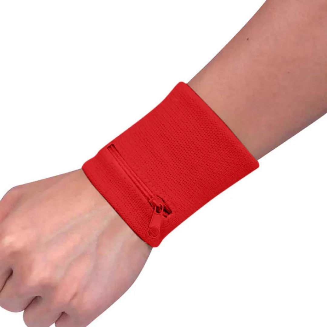 Sports Wristband Bag Zipper Running Wrist Wallet Phone Keys Card Pouch Storage Bags Gym Fitness Sports Cycling Armband Arm Bag