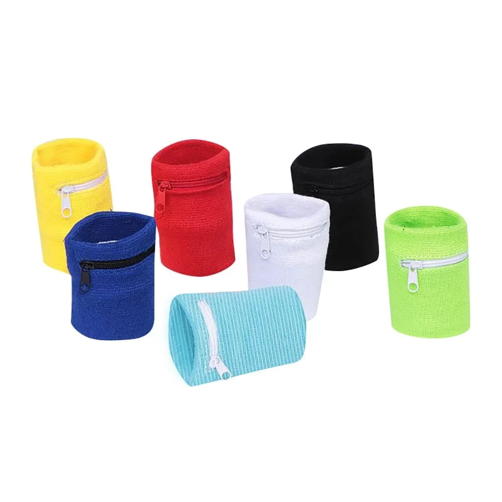 Sports Wristband Bag Zipper Running Wrist Wallet Phone Keys Card Pouch Storage Bags Gym Fitness Sports Cycling Armband Arm Bag
