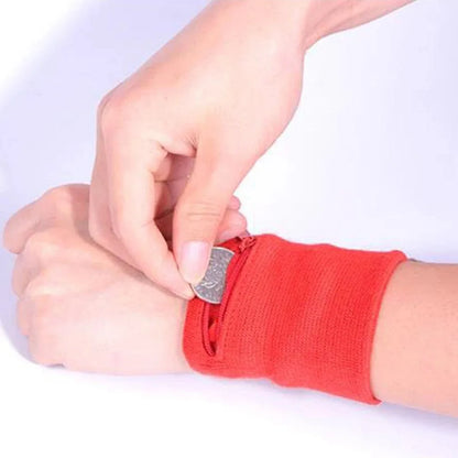 Sports Wristband Bag Zipper Running Wrist Wallet Phone Keys Card Pouch Storage Bags Gym Fitness Sports Cycling Armband Arm Bag