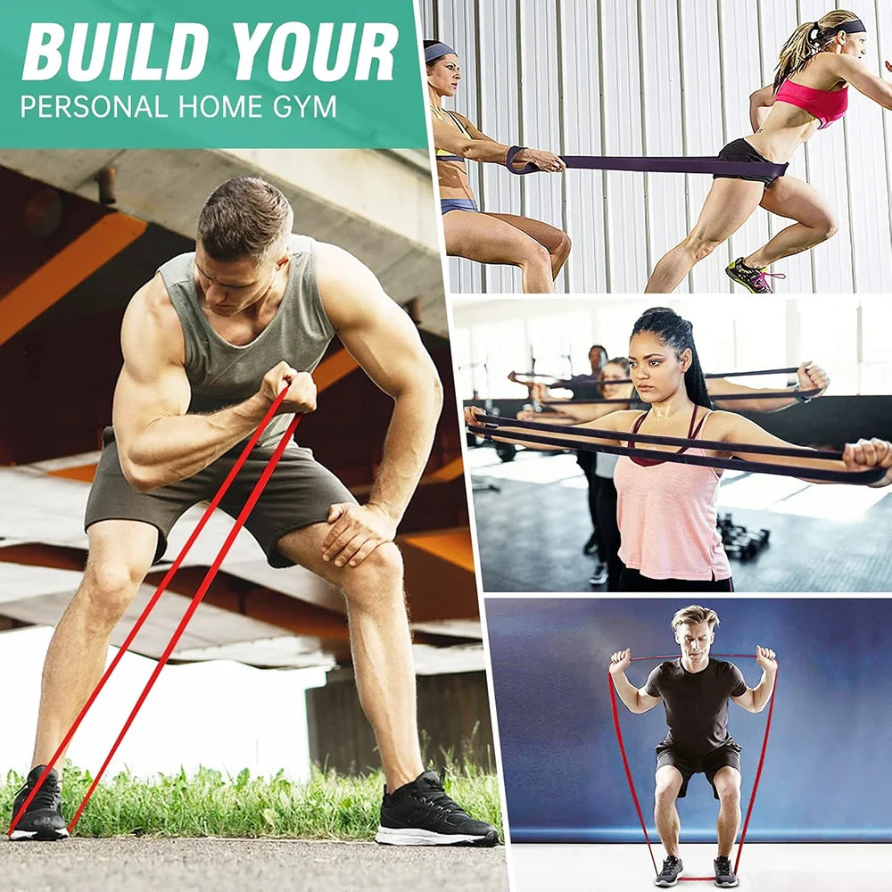 7 Levels Heavy-Duty Resistance Band Agility Training Workout Gym Equipment Yoga Pilates Accessories Rubber Band Home Gym