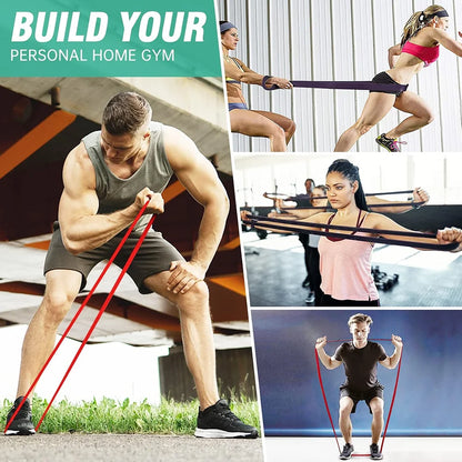 7 Levels Heavy-Duty Resistance Band Agility Training Workout Gym Equipment Yoga Pilates Accessories Rubber Band Home Gym